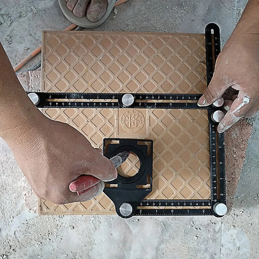 Multi-Angle Measuring Ruler, Aluminium Folding Layout Tool