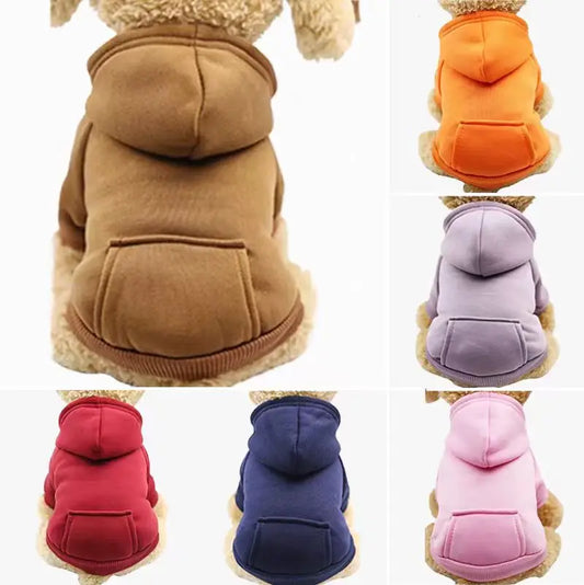 Warm Dog Hoodie for Small and Large Dogs - Autumn Winter Pet Coat