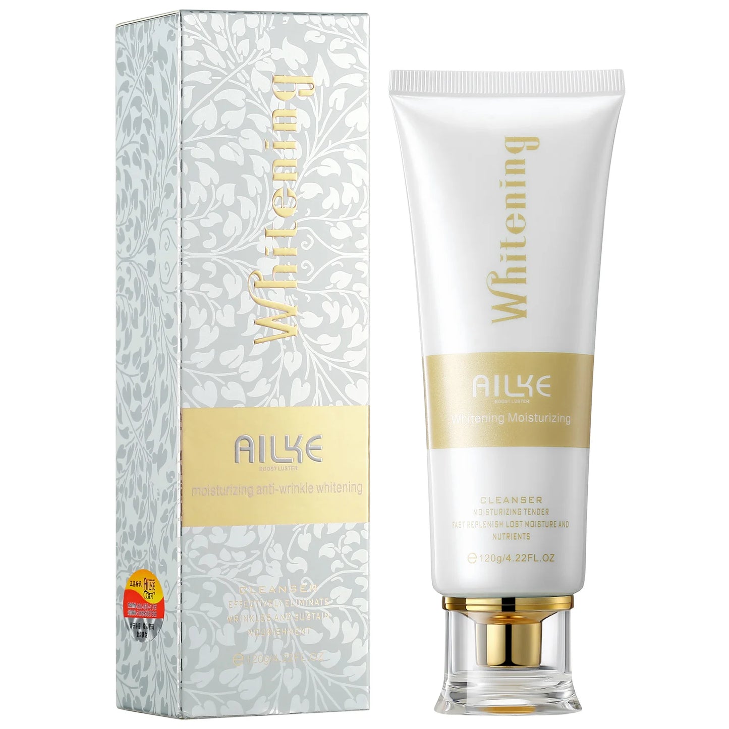 AILKE Whitening Anti-wrinkle Freckle Face Cream With Collagen Hyaluronic Acid Rose Skin Care Women Korean Facial Moisturizer Set