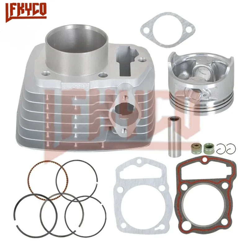 Motorcycle 196cm³ 63.5mm Cylinder 200CC Engine Motor For Honda CB200 ATC 200 XL200 XR200 Gasket Piston Ring Motoblsock ATV Parts