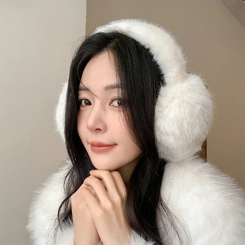 2024 Fashion Autumn Winter Earmuffs Women Men Warm Cute Plush Solid Color Ear Muffs Outdoor Cold Protection Ear-Muffs Ear Cover