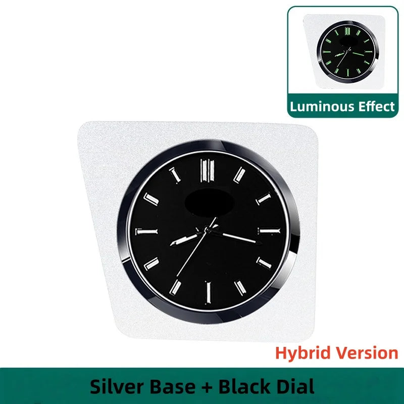 Car Dashboard Stick-On Luminous Digital Clocks Auto Vehicle Air Outlet Mini Watches For Toyota RV4 WILDLANDER 2024-2025