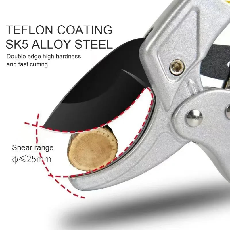 Ergonomic Pruning Shears SK5 Titanium-Plated Alloy Steel Quick Efficient Cuts Labor-Saving Spring  Garden Fruit Harvesting Tools