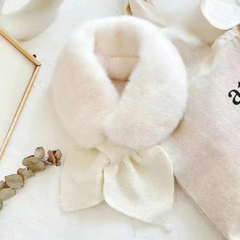 Women's Cross Strap Knit Neck Scarf - Soft Short Winter Scarf - photo 5