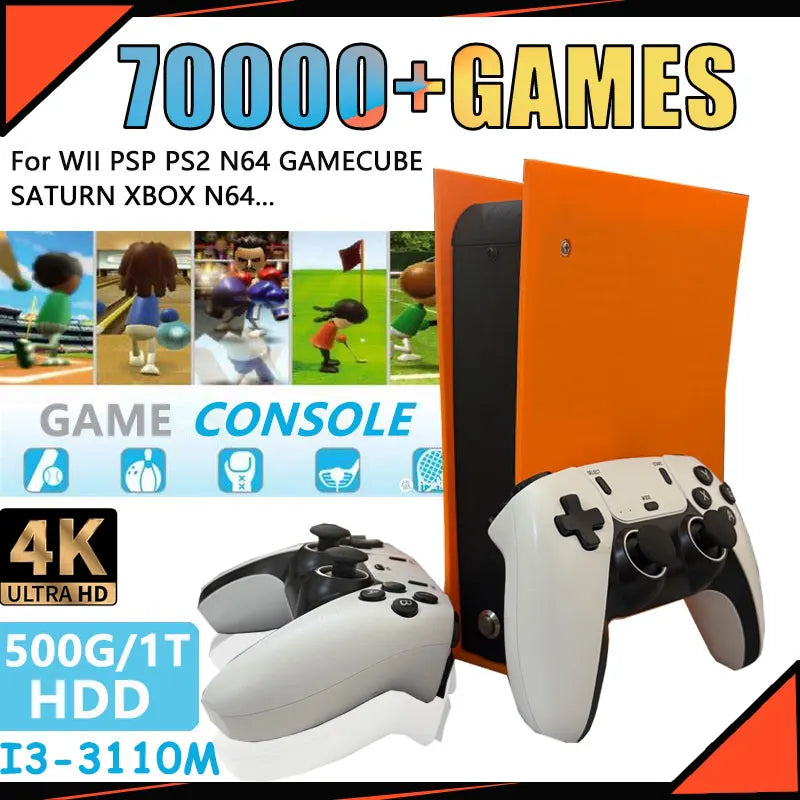 M88 4K HD Game Console — 60+ Emulators, 4-Player Support, Plug-and-Play TV Console