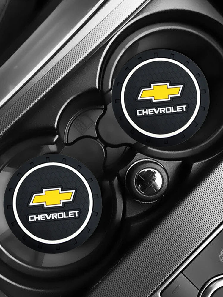 1/2pieces of anti slip rubber pads for car water bottles For Chevrolet Silverado Impala Malibu Equinox Cruze Tahoe/Suburban Aveo