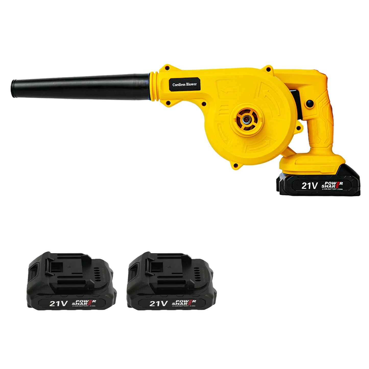 21V Cordless Leaf Blower — 2-in-1 Battery Blower for Lawn & Dust