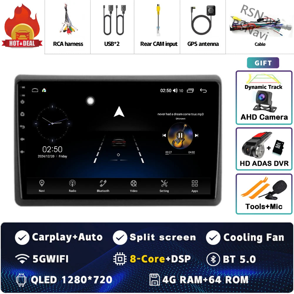 Android Car Stereo for Renault Master (2019–2022) — Wireless CarPlay, Android Auto, GPS, 360° Camera Ready