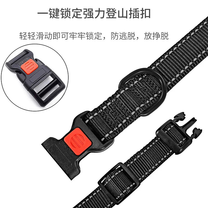 Padded Neoprene Reflective Dog Collar - Medium & Large – photo 3