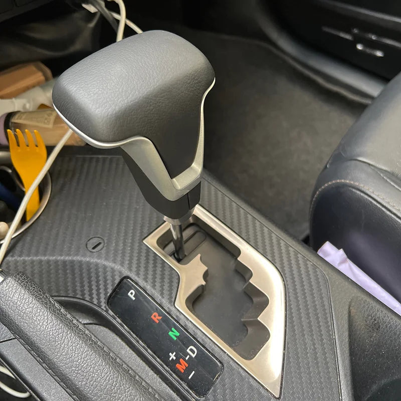 For Toyota Land Cruiser 200 Crown Corolla Rav4 Gearbox Handle Leather Thread Car Automatic Transmission Gear Knob Gear Lever