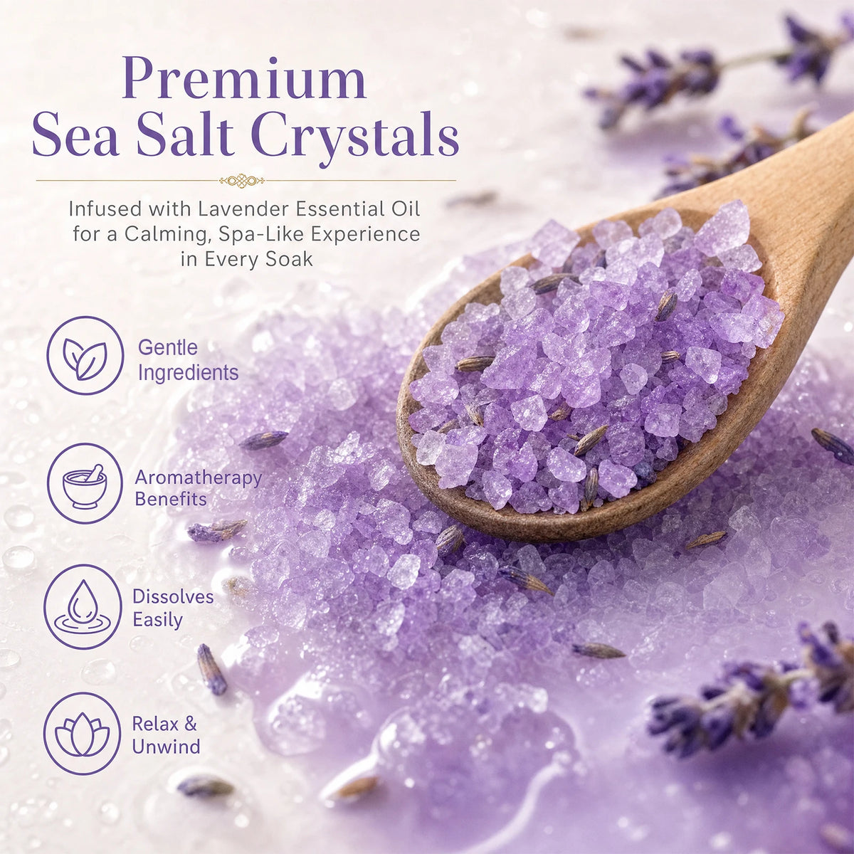 Lavender bagged bath salt，Deeply moisturize and nourish，Portable，87307426195，Containing essential oils，Halloween gifts, wedding