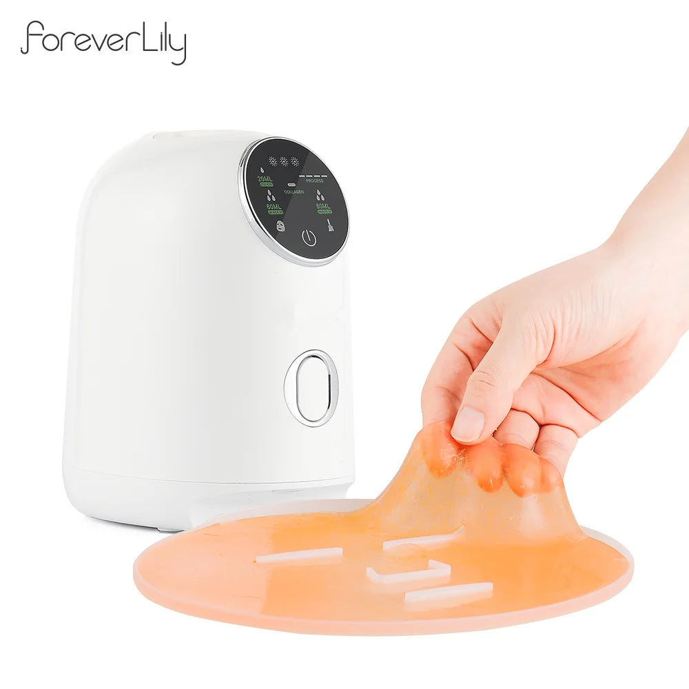 Foreverlily DIY Mask Machine Home Use Mask Making Vegetable Fruit Juice Milk Self-made Facial Mask Automatic Mask Maker SPA Care.women