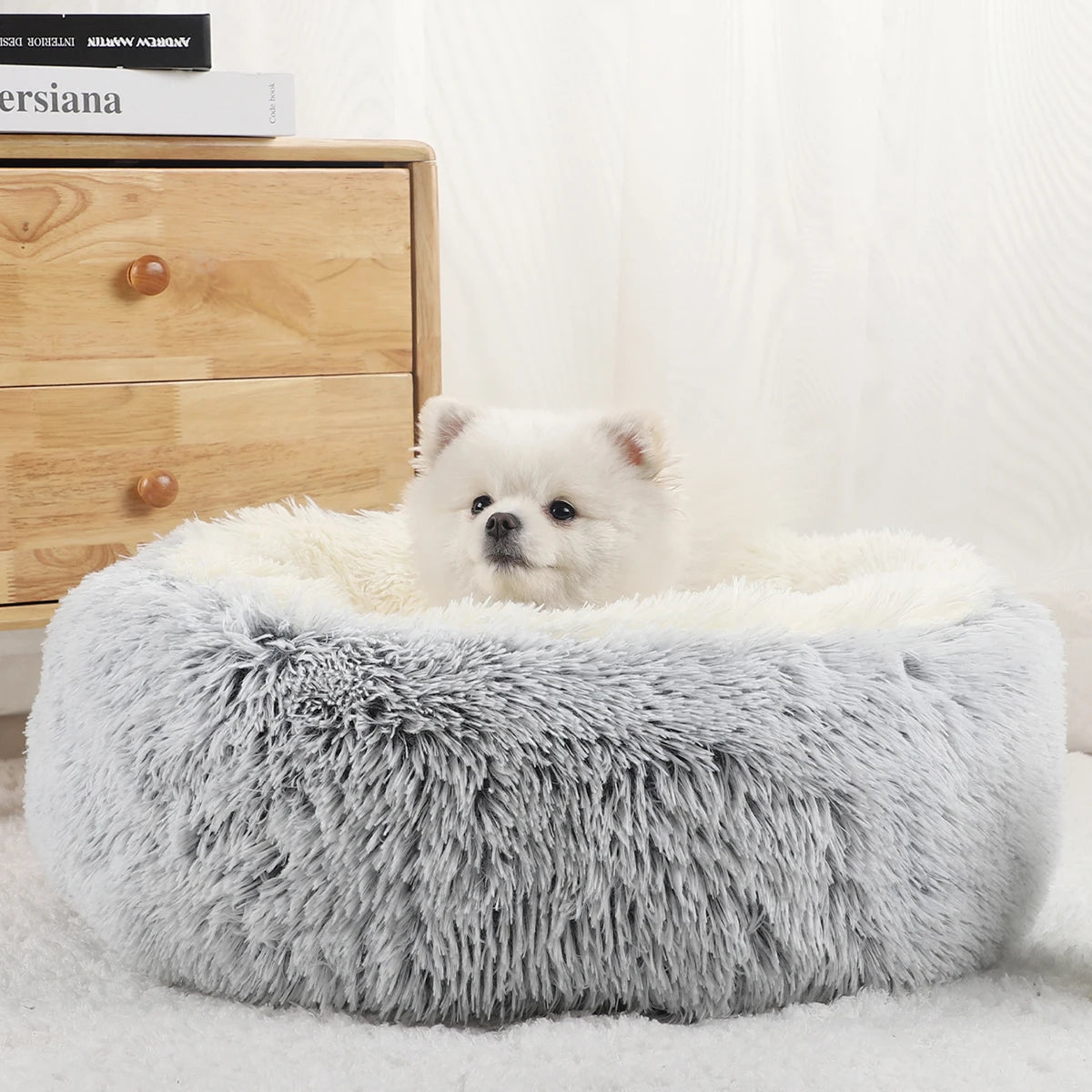 Donut Dog Bed - Round Plush Calming Bed for Large Dogs – photo 3