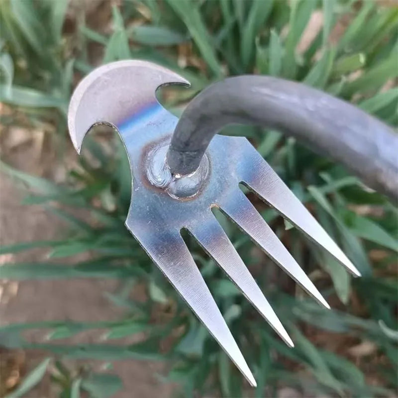 Manganese Steel Garden Hoe — Weeding & Soil-Loosening Hand Tool