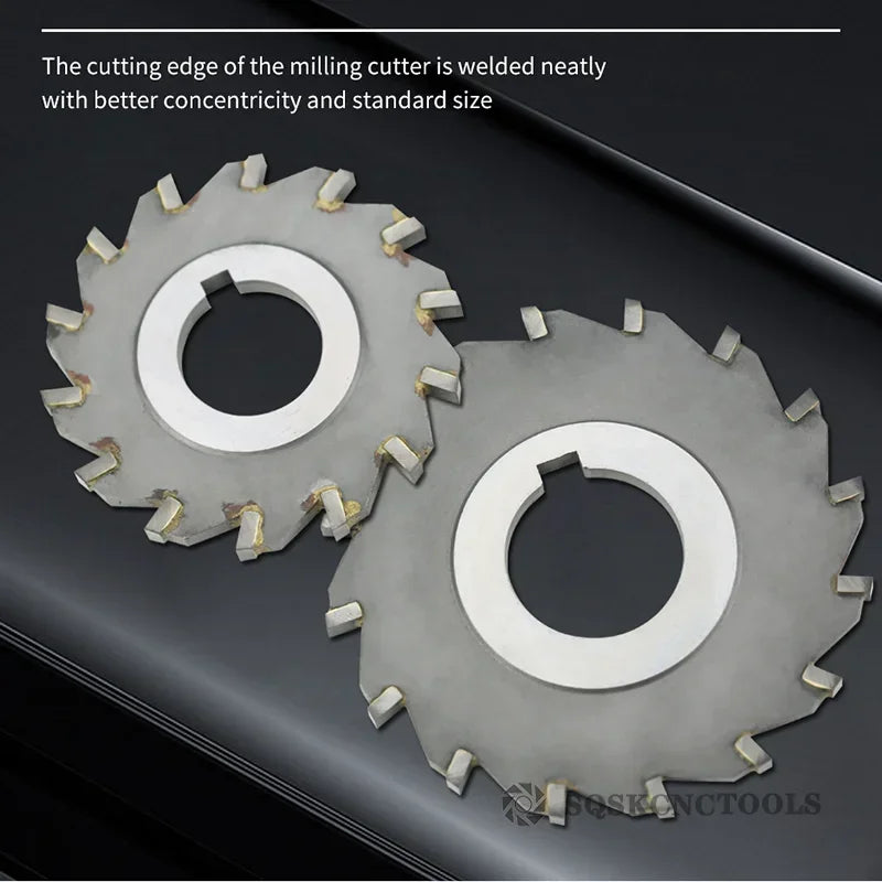 Three-Side Indexable Disc Milling Cutter — Tungsten Steel CNC Tool