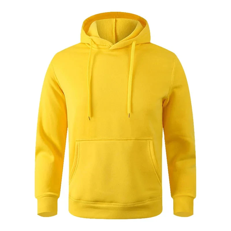 Unisex Minimalist Fleece Hoodie - Casual Black and White Pullover - photo 10
