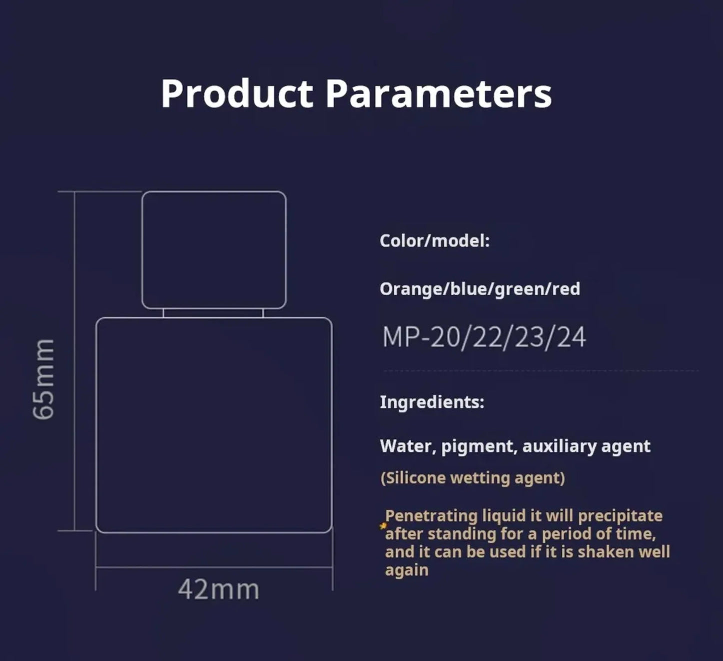 Stedi MP-20~29 Fluorescent Panel Liner Paint Water Based Penetrating Ink for Gundam Model Coloring Tools Hobby DIY Accessories