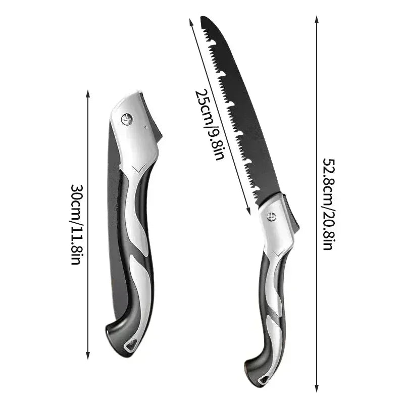 Multifunctional Folding Hand Saw – Portable Outdoor Logging & Tree Pruning Saw, Sharp & Durable