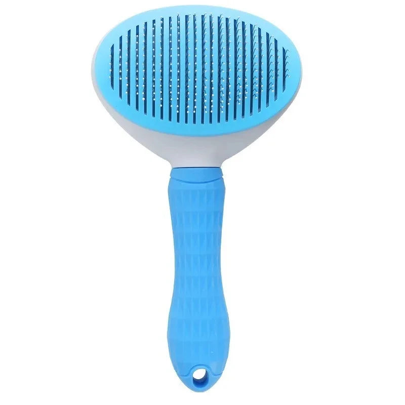 Self-Cleaning Slicker Brush for Dogs and Cats, Pet Hair Remover