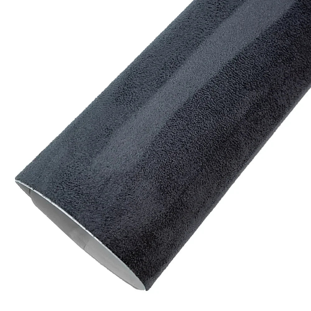 Suede Car Interior Vinyl Wrap — Self-Adhesive Door &amp; Trim Film
