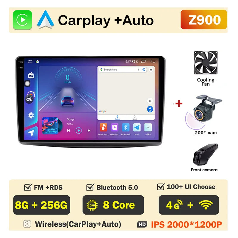9" Android Car Stereo for Alfa Romeo MiTo 955 (2008–2016) — CarPlay, Android Auto, DSP, QLED, 4G+WiFi