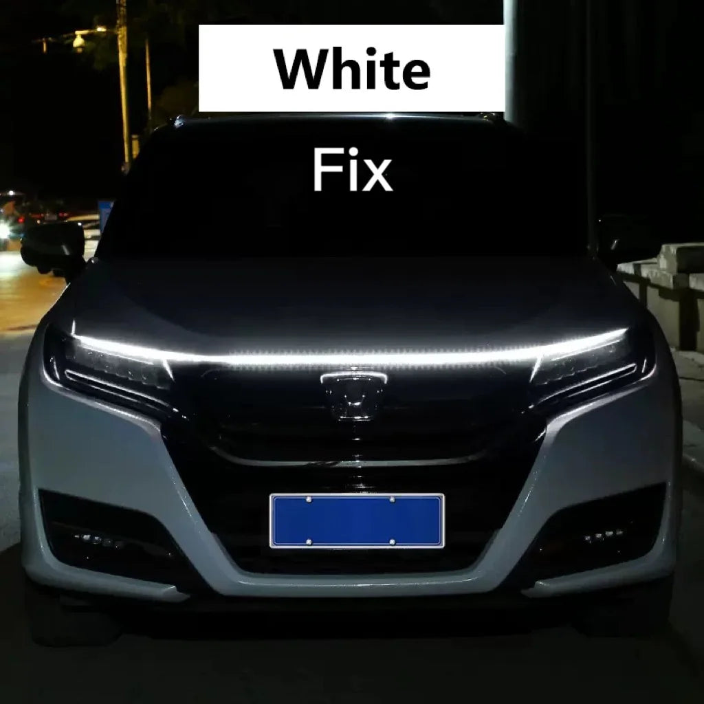 RXZ LED Daytime Running Light – Car Hood Decorative DRL Ambient Lamp 12V Scan Start Effect