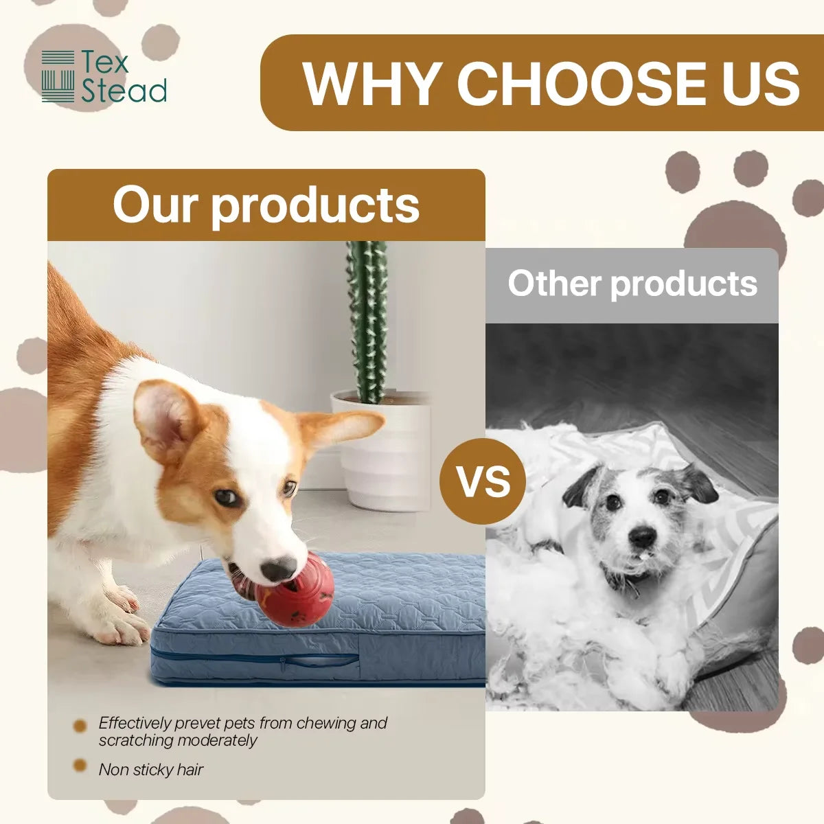 Brushed Dog Bed Cover - Waterproof Crate Pad Protector – photo 4