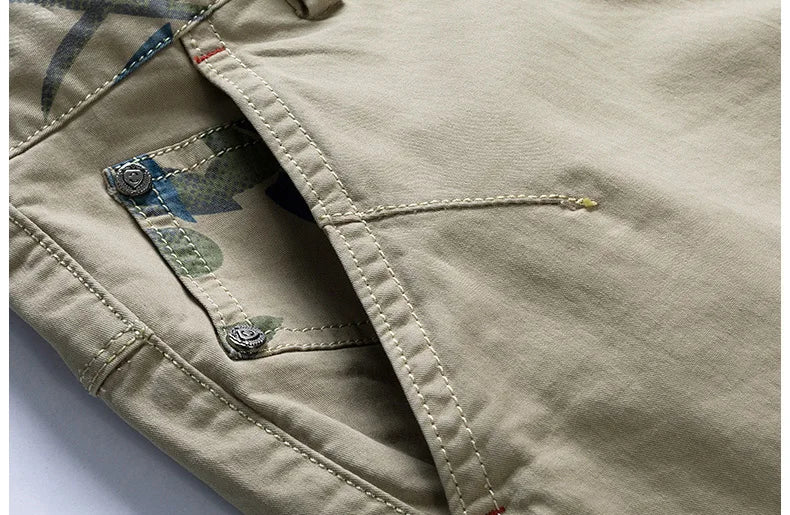 New Summer Men Cotton Cargo Shorts Men Fashion Breeche Bermuda Beach Jogger Shorts Men Tactical Casual Shorts Male Dropshipping