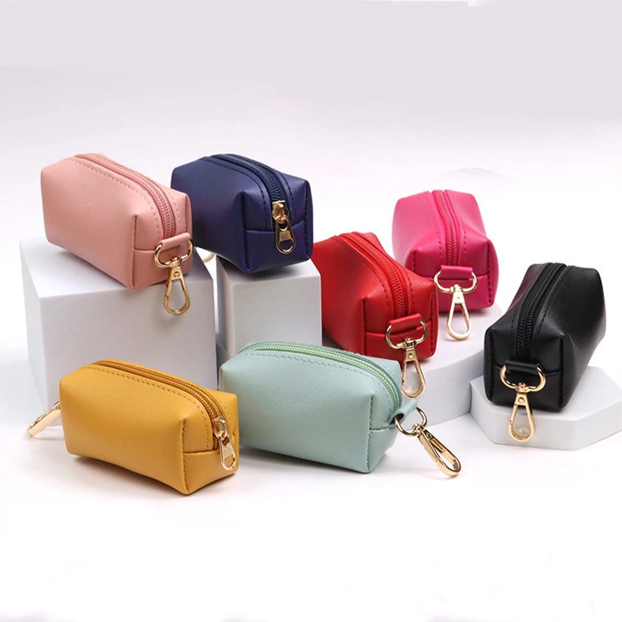 PU Leather Poop Bag Dispenser - Portable Dog Walking Pouch – photo 5