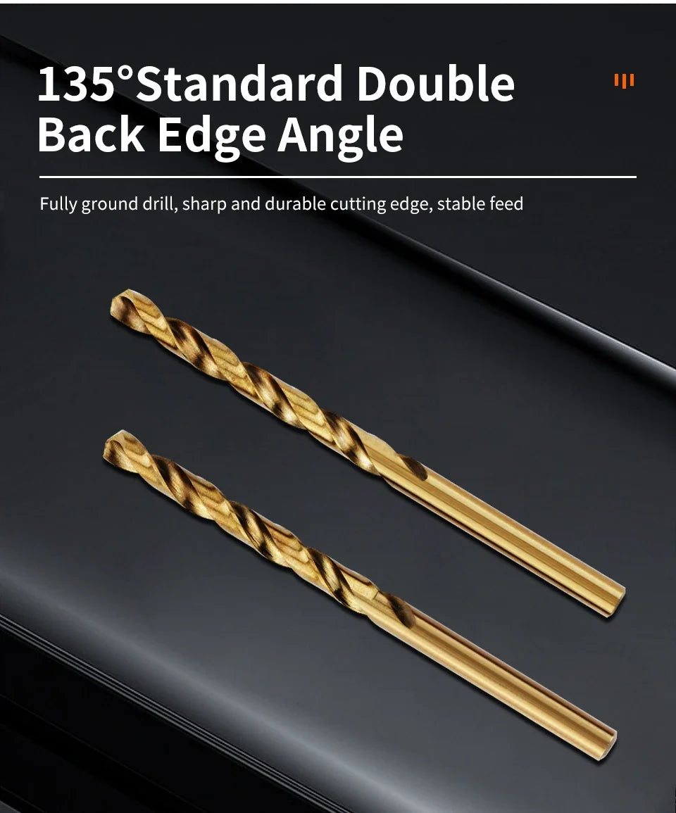 M35 Cobalt Twist Drill Bit Set for Stainless Steel & Metal