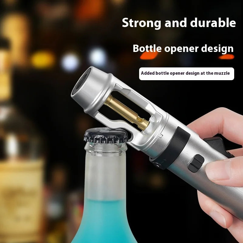 Powerful Metal Gas Lighter Windproof Kitchen Cooking Torch Flame Jet Barbecue Smoking Accessories Cigar Lighters Men's Gift