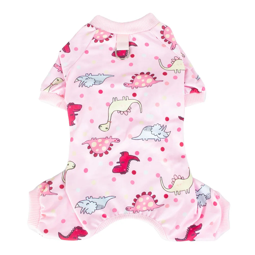 Dinosaur Dog Pajamas - Onesie with Sleeves for Small Dogs – photo 7