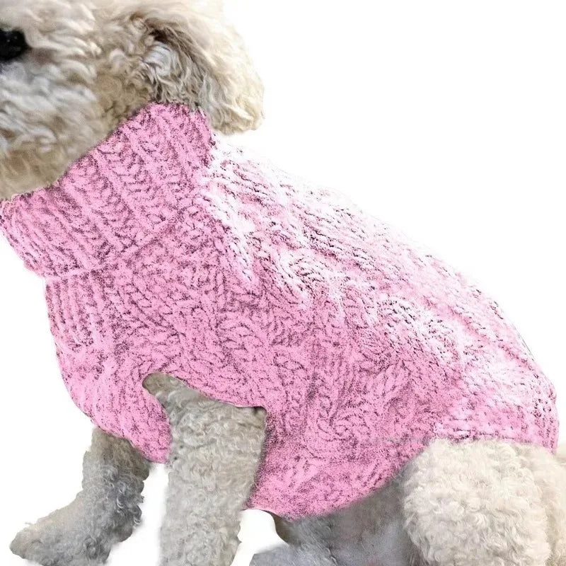 Knitted Winter Dog Coat - Warm Sweater for Small and Medium Dogs - photo 5