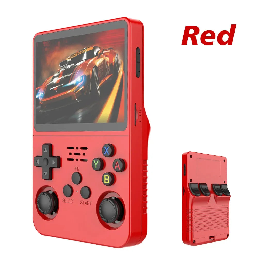 R36S 128G Retro Handheld Game Console Linux System 3.5Inch IPS Screen Portable Pocket Video Player 2 Joystick 64G Kid Gift