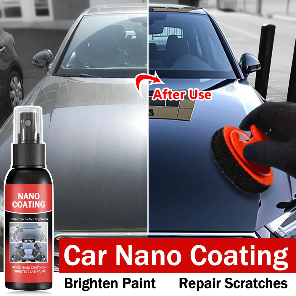 Car Nano Coating Repair Brightening Cars Paint Kit, Auto Polishing Tool, High Gloss Car Paint Scratch Removal Protection