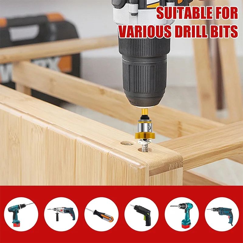 S2 Magnetic Drywall Screwdriver Bits Hex Shank Position Bit Batch Head for Plasterboard Screw Locator PH2 Electric Drilling Tool