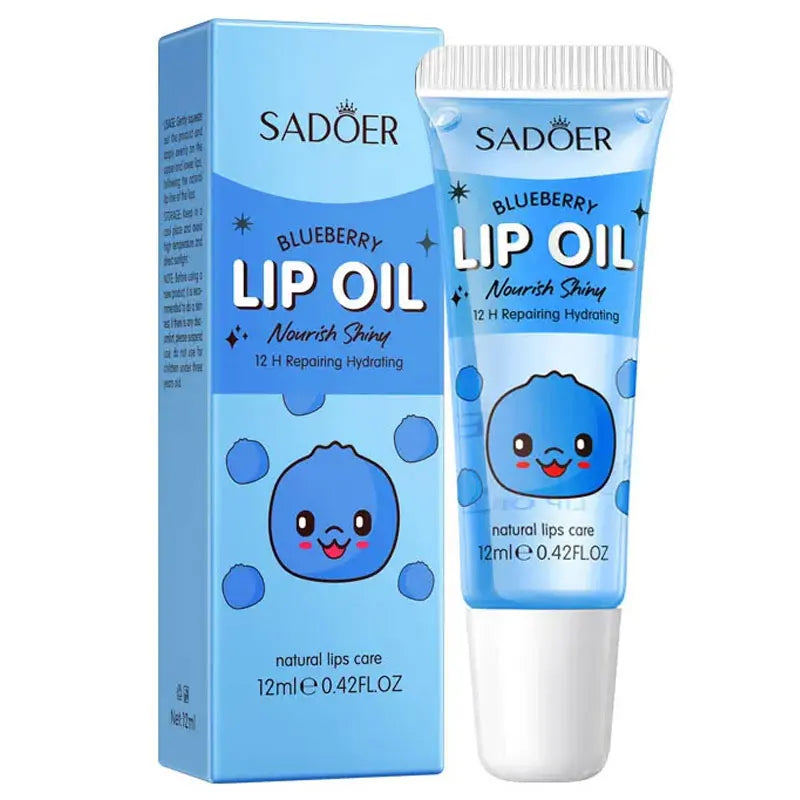 SADOER Strawberry Peach Lip Scrub Exfoliating Dead Skin Removal Dark Lip Fading & Moisturizing Hydrating Lip Balm Oil