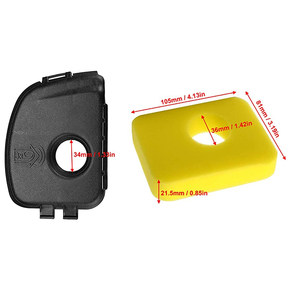 BS 300E 450E Lawn Mower Engine Air Cleaner Cover Air Filter Base Foam Air Filters Governor Spring Engine Replacement