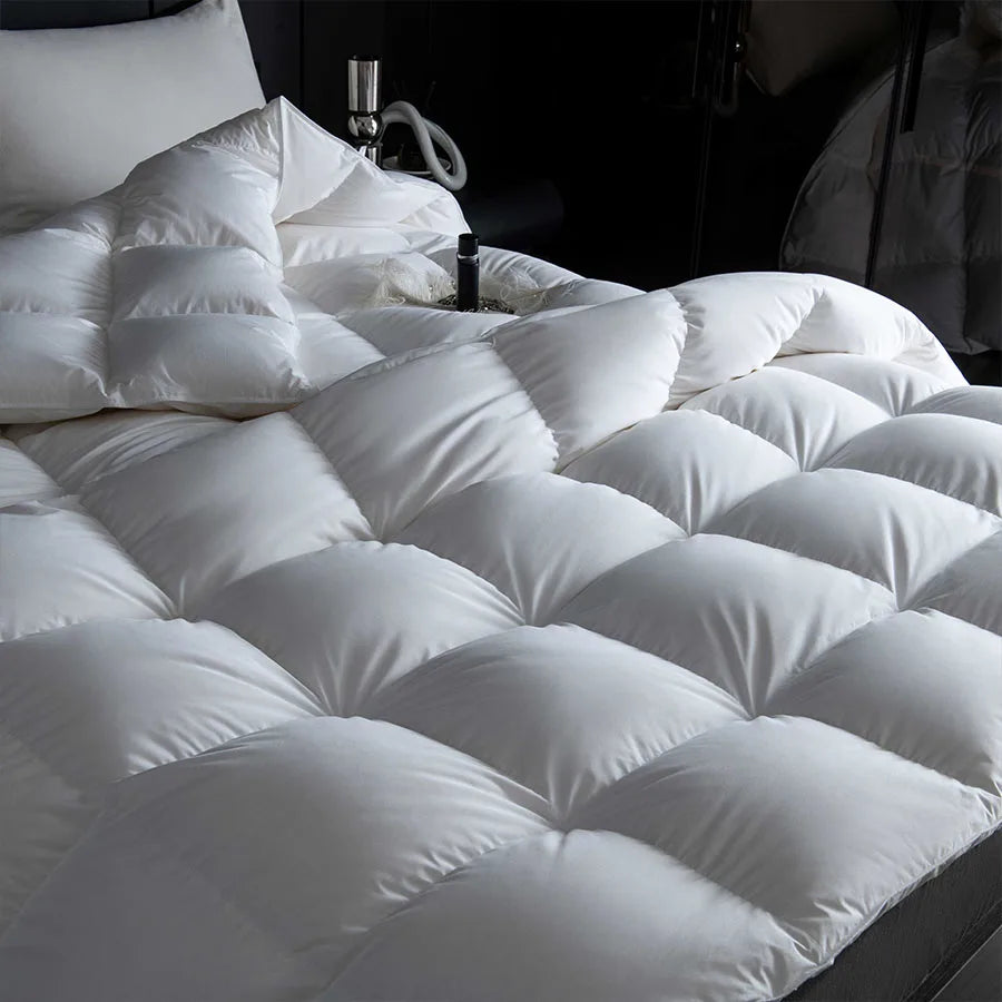 Goose Down Duvet, Quilted Winter Comforter