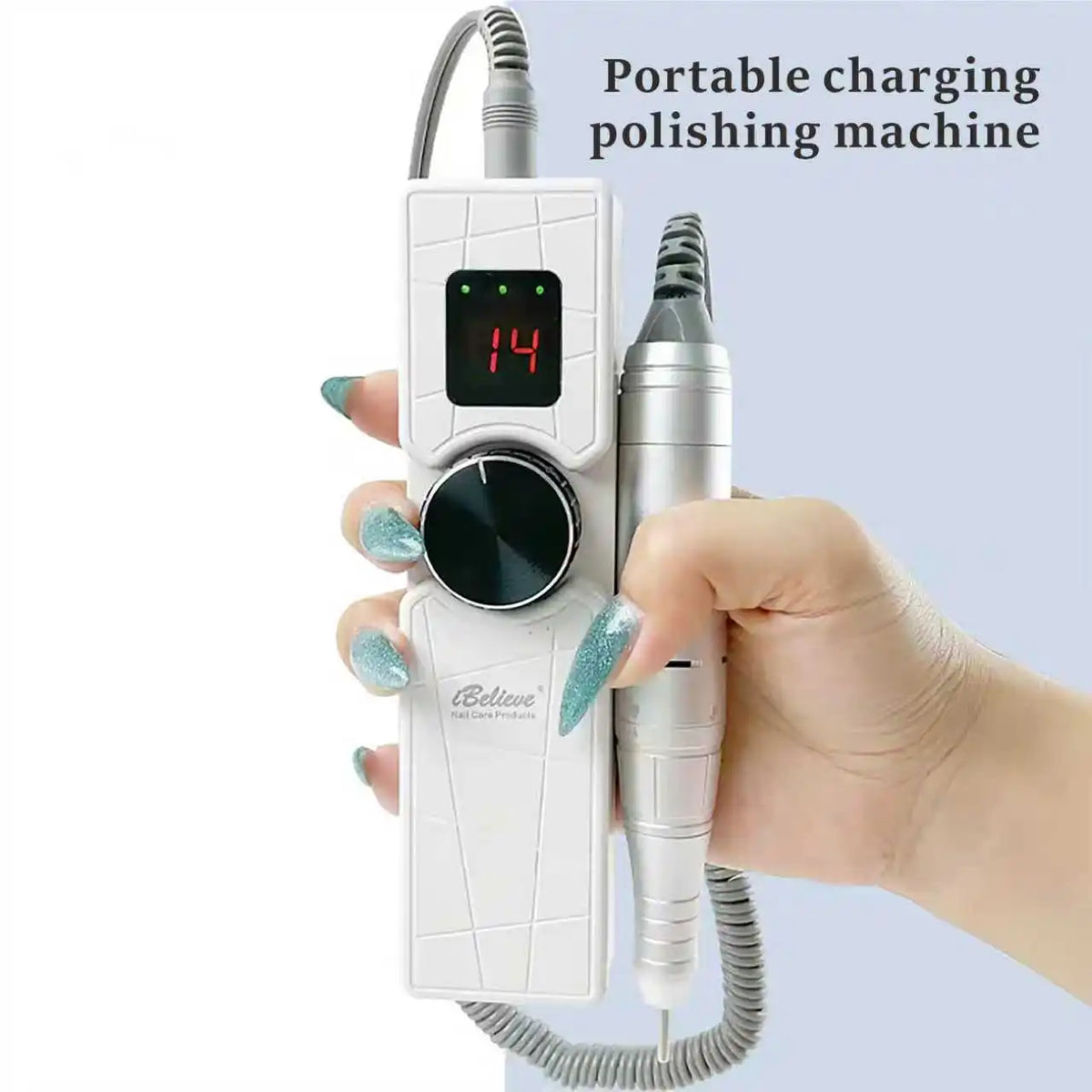 Nail Drill 30000 RPM Rechargeable Nail Grinder, Used to Remove and Polish Acrylic Gel, Nail Care Motor, Nail File, Foot Care