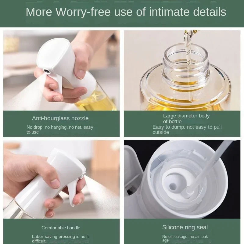 Clear Oil Spray Bottle - Cooking & BBQ Oil and Vinegar Mister - photo 5