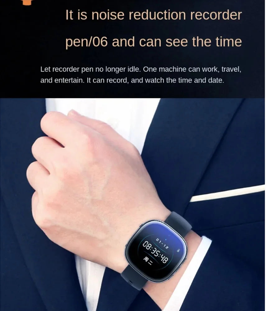 1080P Wearable Watch Camera & Recorder with 128GB Storage