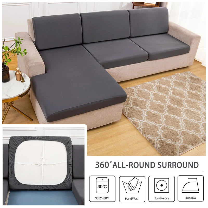 Real Waterproof Sofa Seat Cover Elastic Couch Cover Laminated Sofa Covers Pets Kids Sofa Cover For Living Room Sofa Cushion Home