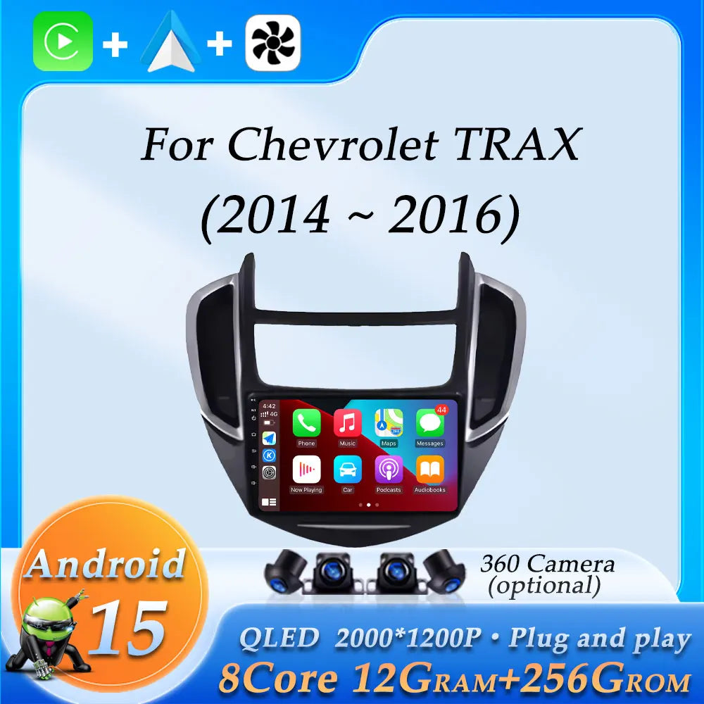 Wireless CarPlay for Chevrolet Trax 2014 - 2016 Car Radio Video Multimedia Player DSP Stereo GPS Navigation BT Split Screen WiFi