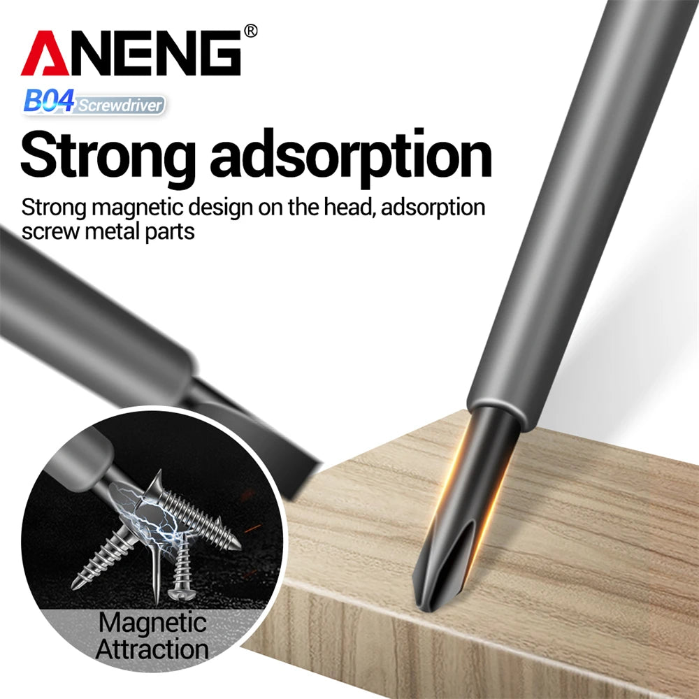 ANENG B04 Slotted/Phillips Screwdriver Neon Bulb Indicator Non-Contact Insulated Tester Pocket Detector Pen Electrician Tools