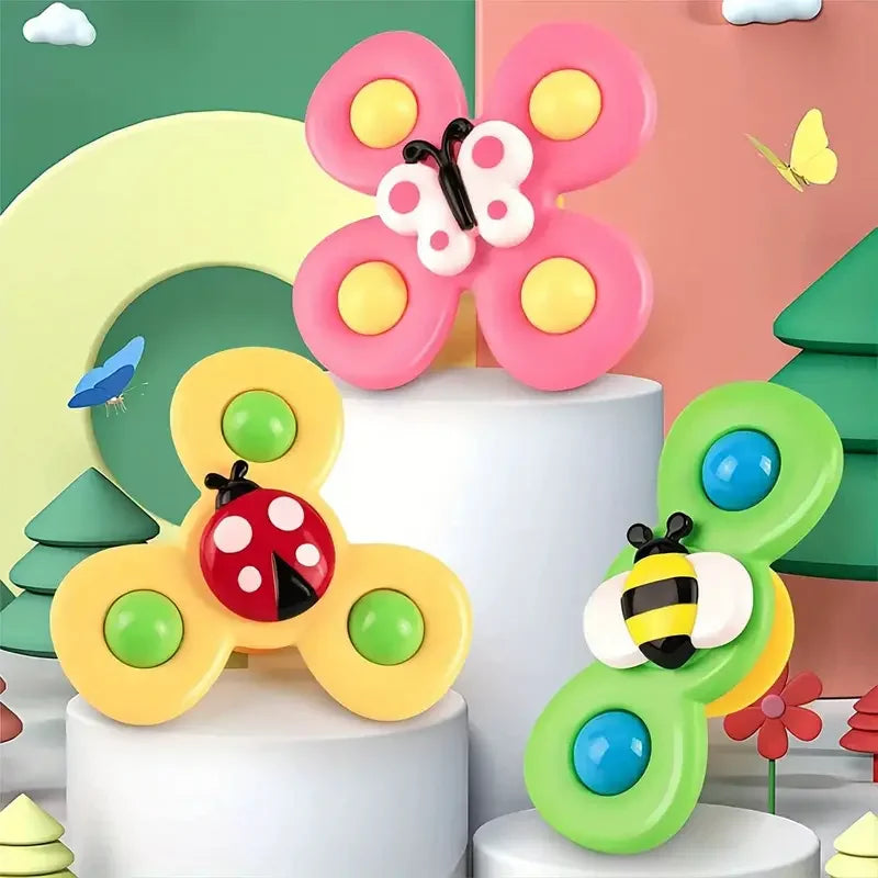 Suction Cup Cat Toy Set - Spinning Windmill & Insect Teasers – photo 6