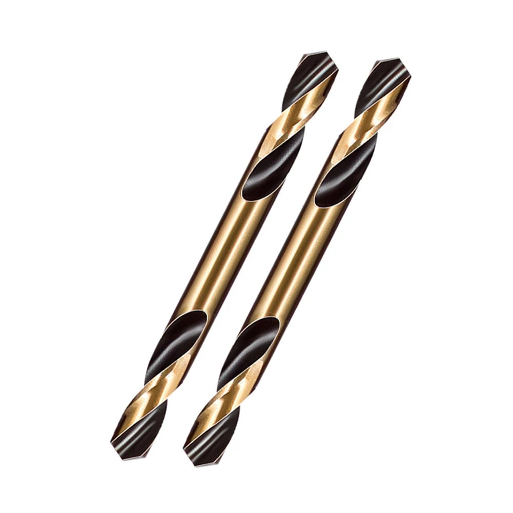 6pcs HSS Double-Headed Auger Drill Bits For Metal Stainless Steel Wood Drilling Power Tool 3mm/ 3.5mm/ 4mm/ 4.5mm/ 5mm/ 6mm