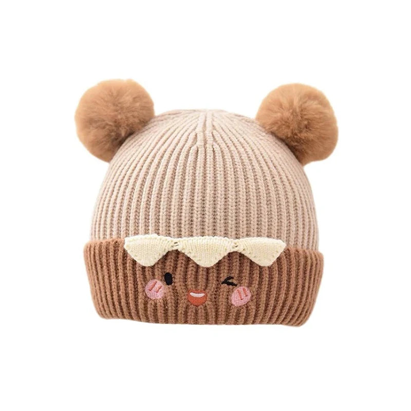 Baby Bobble Pom Pom Beanie - Knit Winter Hat for Ages 1-3 - photo 6