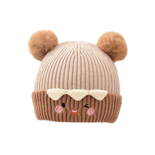 Baby Bobble Pom Pom Beanie - Knit Winter Hat for Ages 1-3 - photo 6