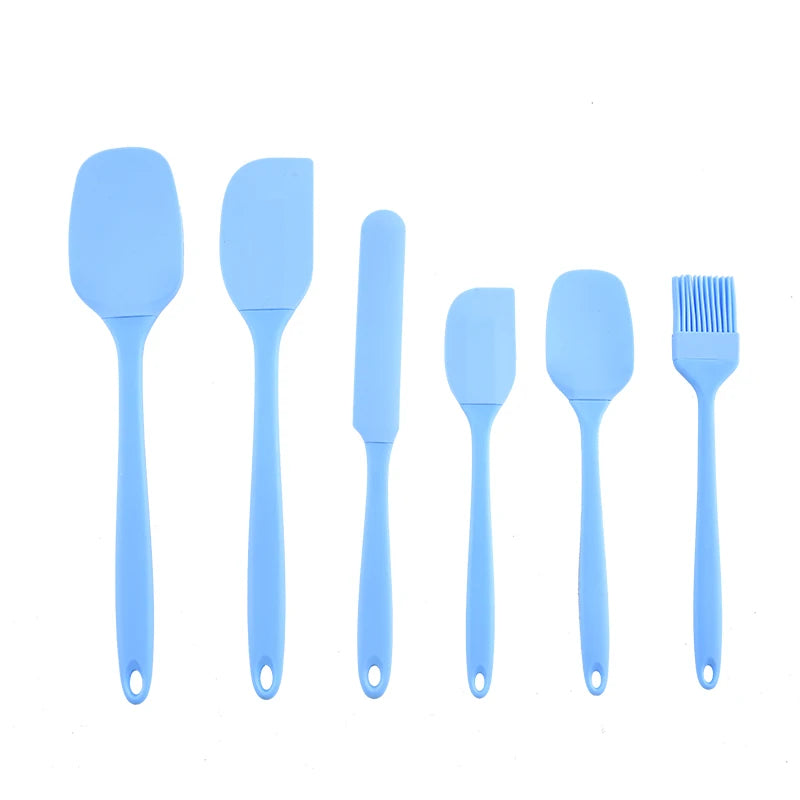 6-Piece Silicone Baking Set - Spatulas, Cream Scraper and Oil Brush - photo 8